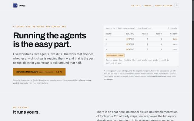 Screenshot of Vexar